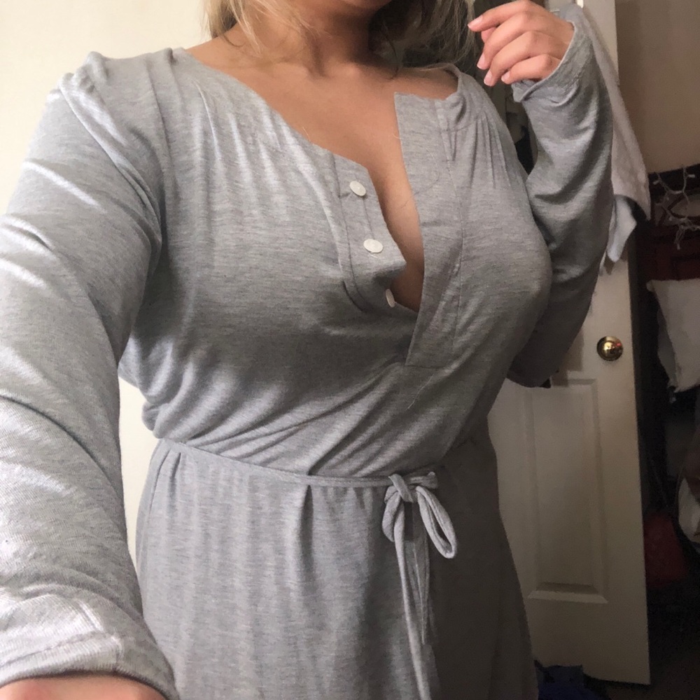 Grey cotton dress